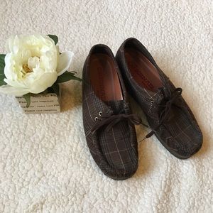 Clarks Original Wallabee • plaid